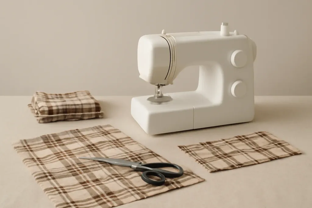 Editorial photo related to cutting plaids for seamless matching