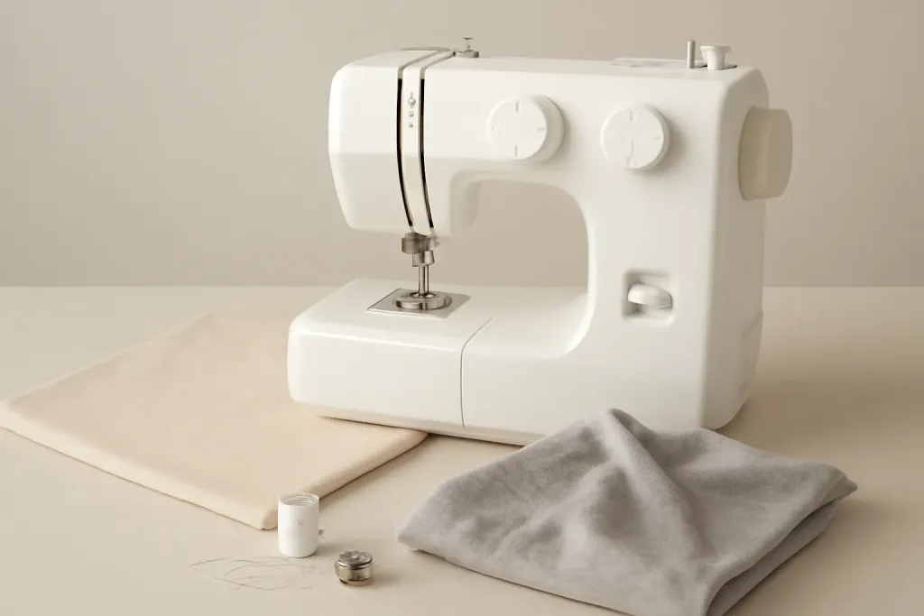 Editorial photo related to dialing in thread tension for cotton woven vs stretch knit