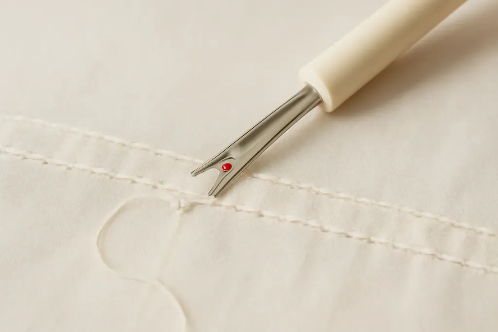 Close-up detail photo related to seam ripping without damage yes its possible