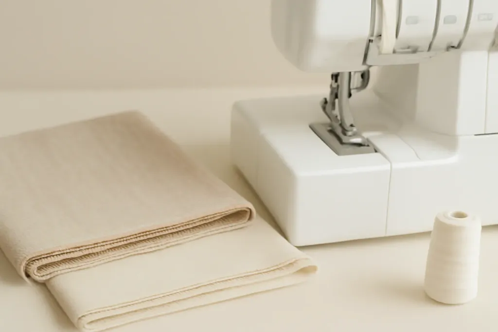 Close-up detail photo related to serger vs coverstitch do you need both