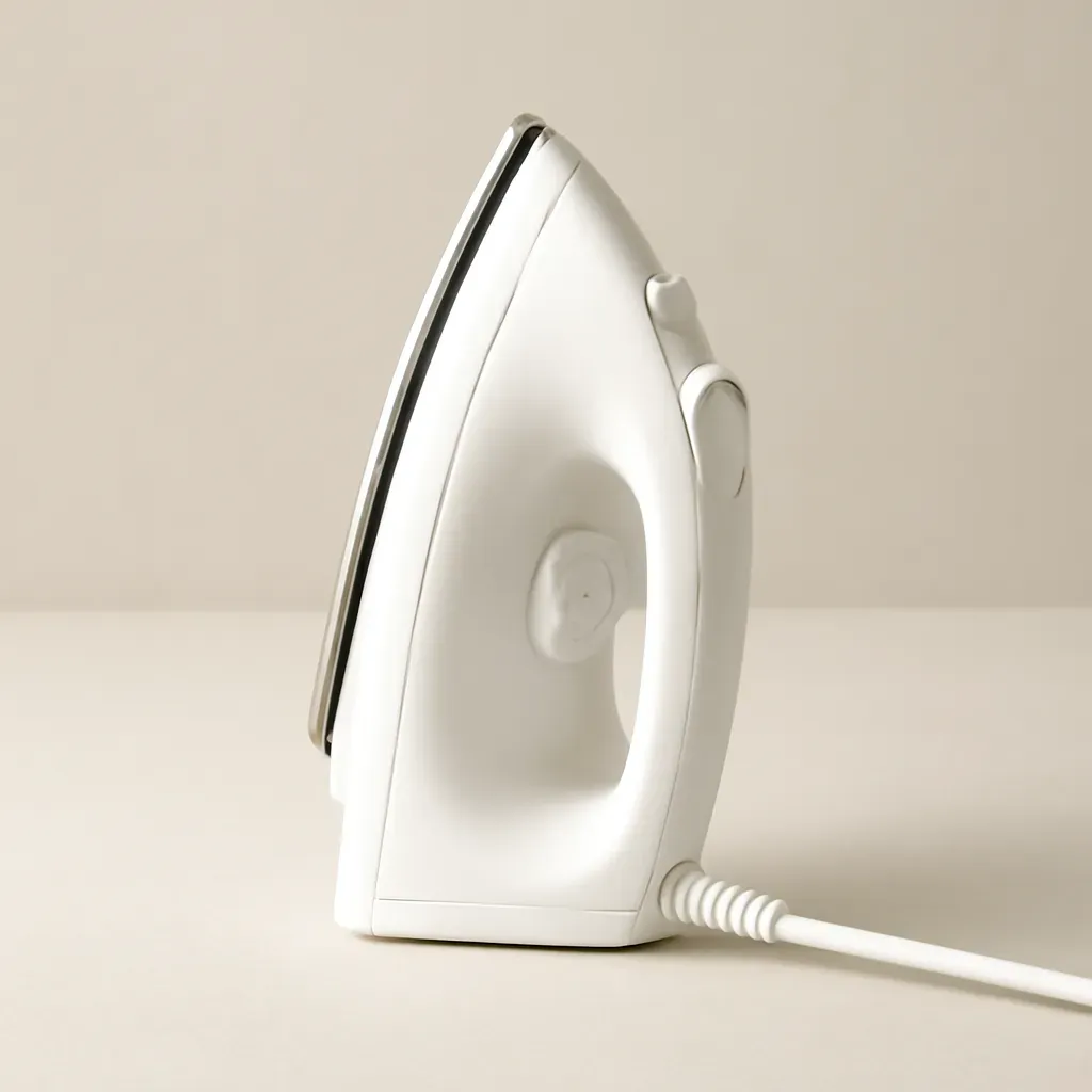 AI-generated editorial product photograph (not the exact linked listing) of sewing & quilting pressing tool